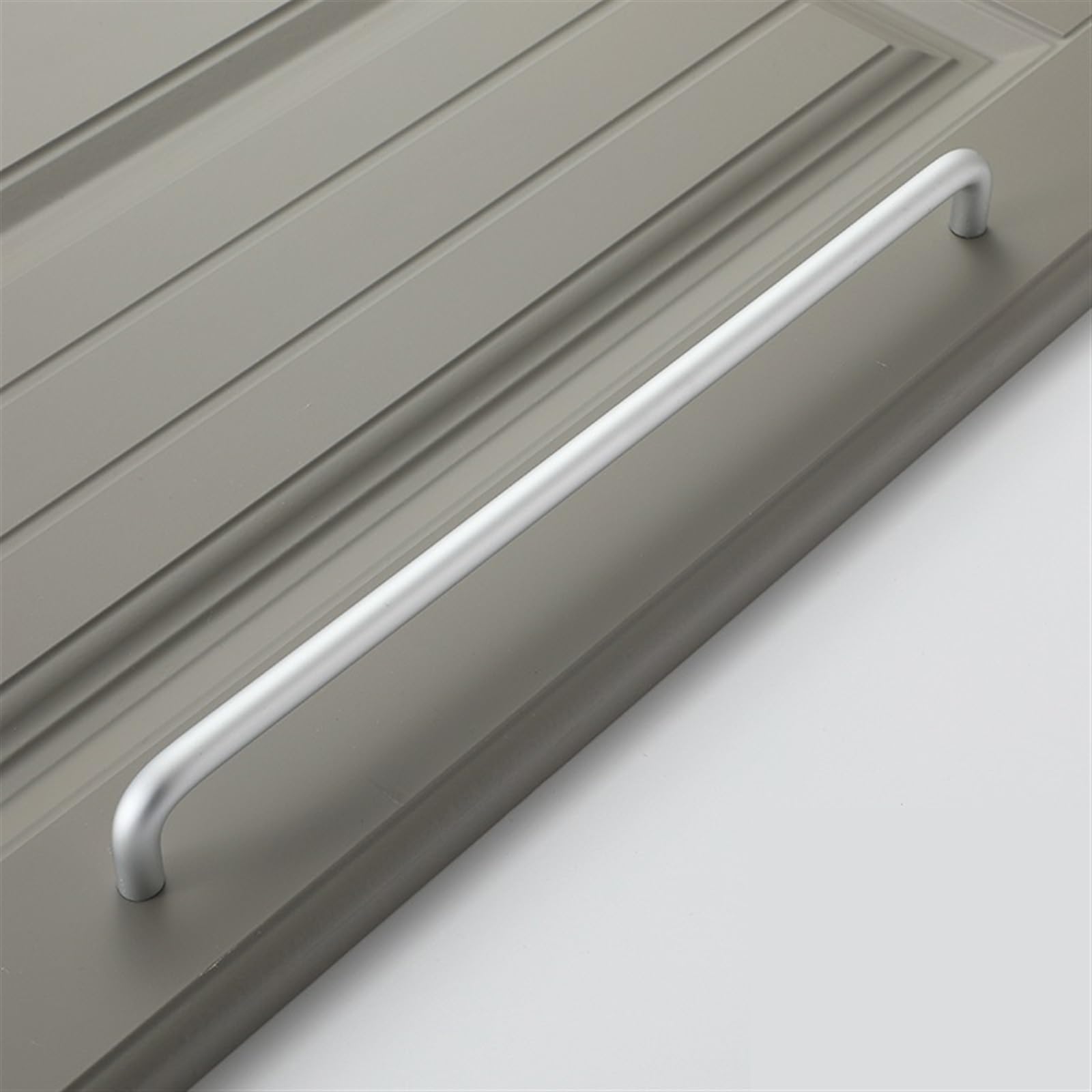 Poignées de porte minimaliste argent armoire placard alliage aluminium 1pcs