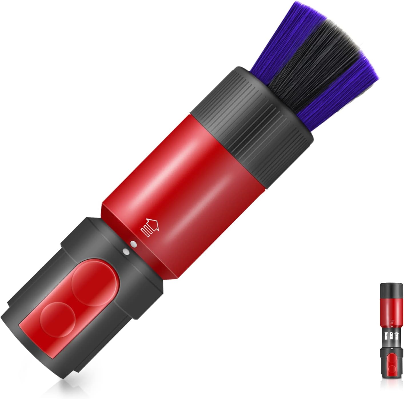 Traceless Dust Brush for Dyson Outsize / V7 / V8 / V10 / V11 / V15 Vacuum Cleaner, Self-cleaning Soft Dust Brush Head for Dyson Vacuum Replacement Parts