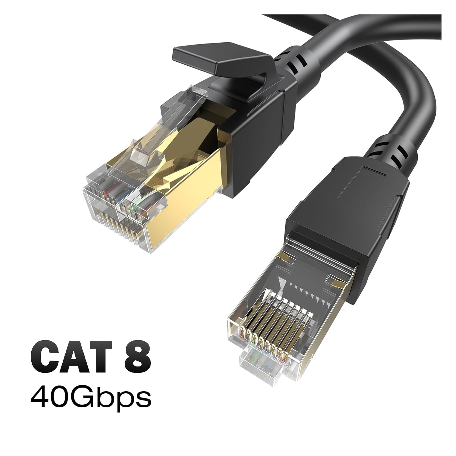 Cat8 Ethernet Cable 2000Mhz 40Gbps Network Patch 1m-10m SFTP RJ45 Internet LAN Cable for Modem Switch Router PS5 PS4(10m)