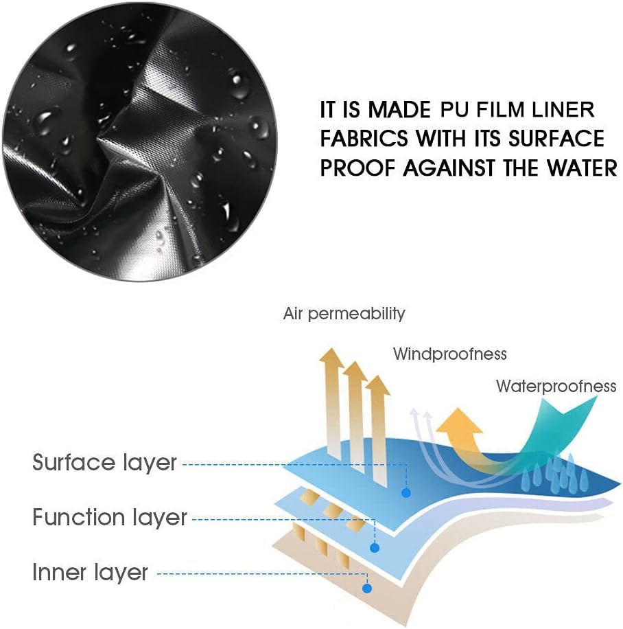 Sofa Furniture Covers Waterproof 420D Patio Garden Furniture Sectional Couch Sofa Cover Weatherproof Heavy Duty Outdoor L Shaped Protector with Covers Handle (222x286x82cm/87x112x32in)