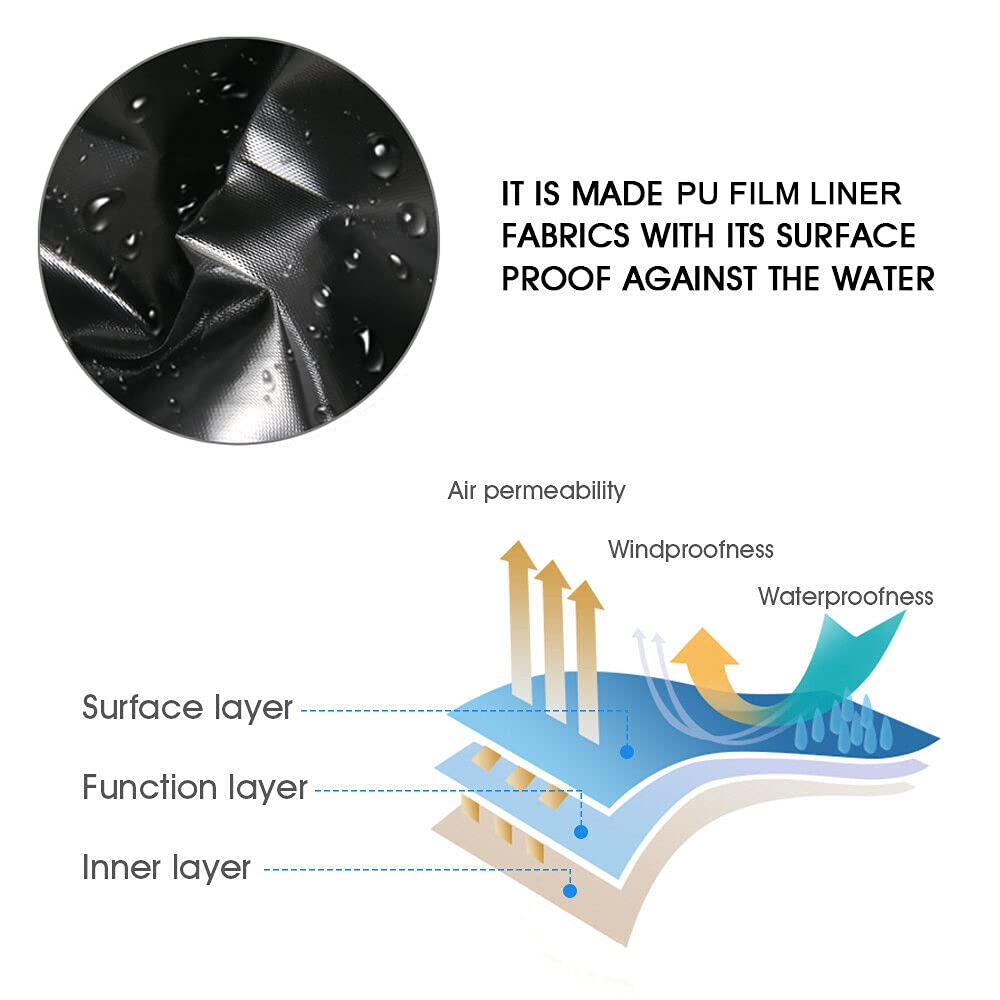 Sofa Furniture Covers UCARE Waterproof 420D Fabric Garden Furniture Sectional Protector with Handle