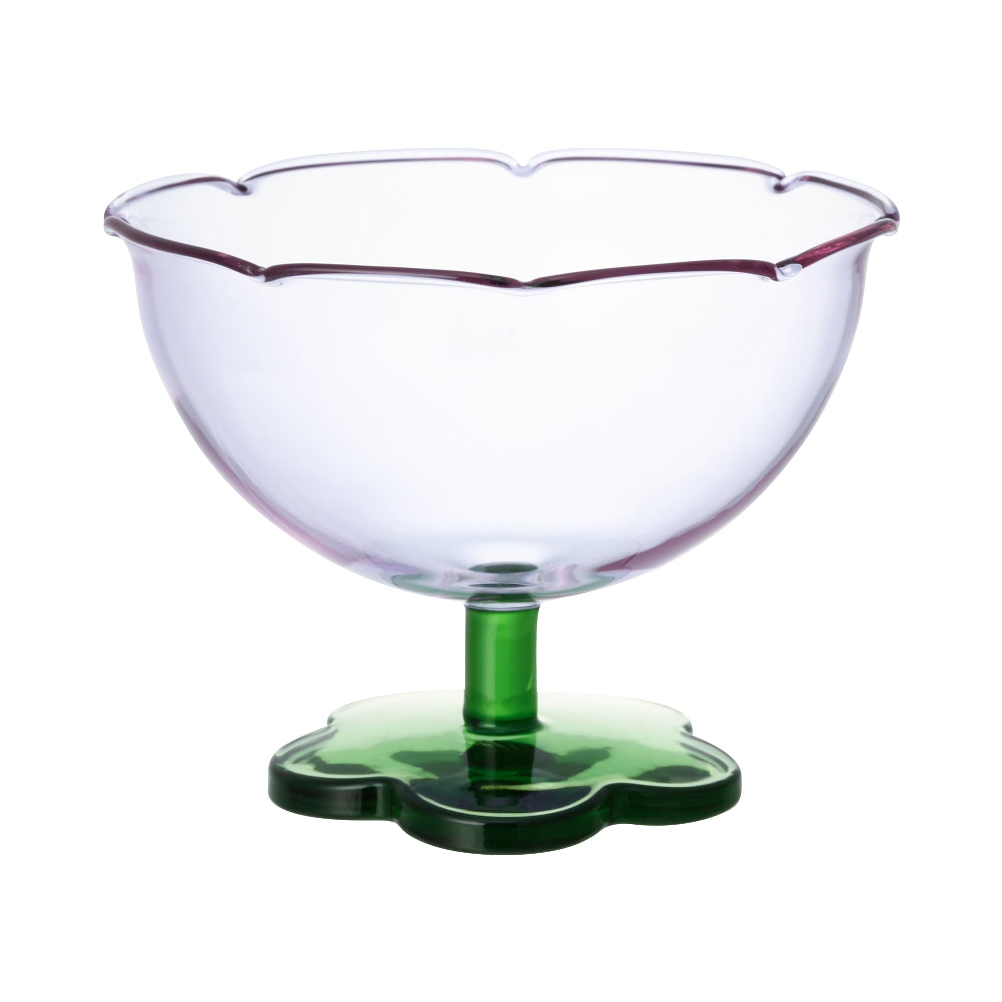 Francfranc フランフラン フラワーデザートグラス パープル 新生活 ギフト