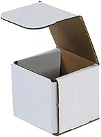Vista 11 de Secure Seal Cajas de envío – Sobres de 5 x 5 x 3 pulgadas – Embalaje de cartón corrugado plegable blanco para correo, mudanza, almacenamiento