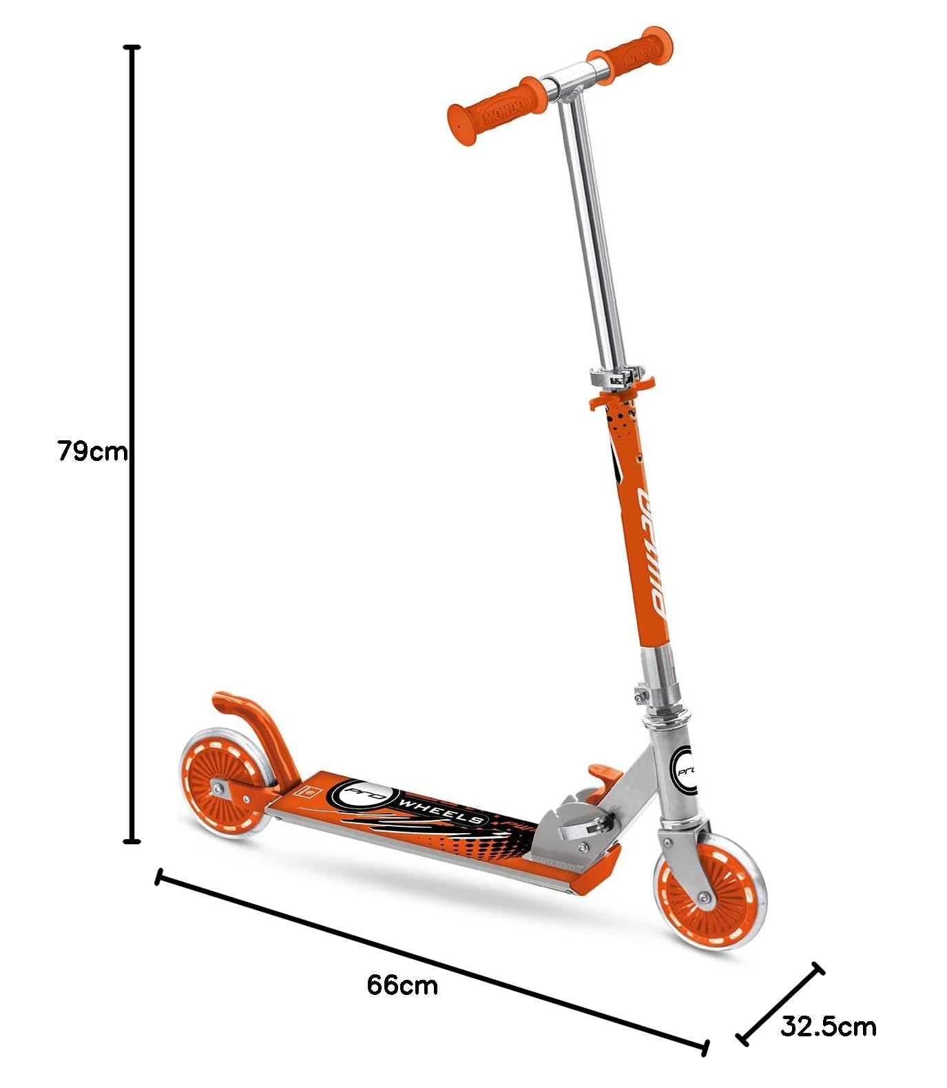 Mondo Toys - Alu Scooter MONDO PW120 - Patinete infantil de aluminio de 2 ruedas - Manillar regulable - 28009