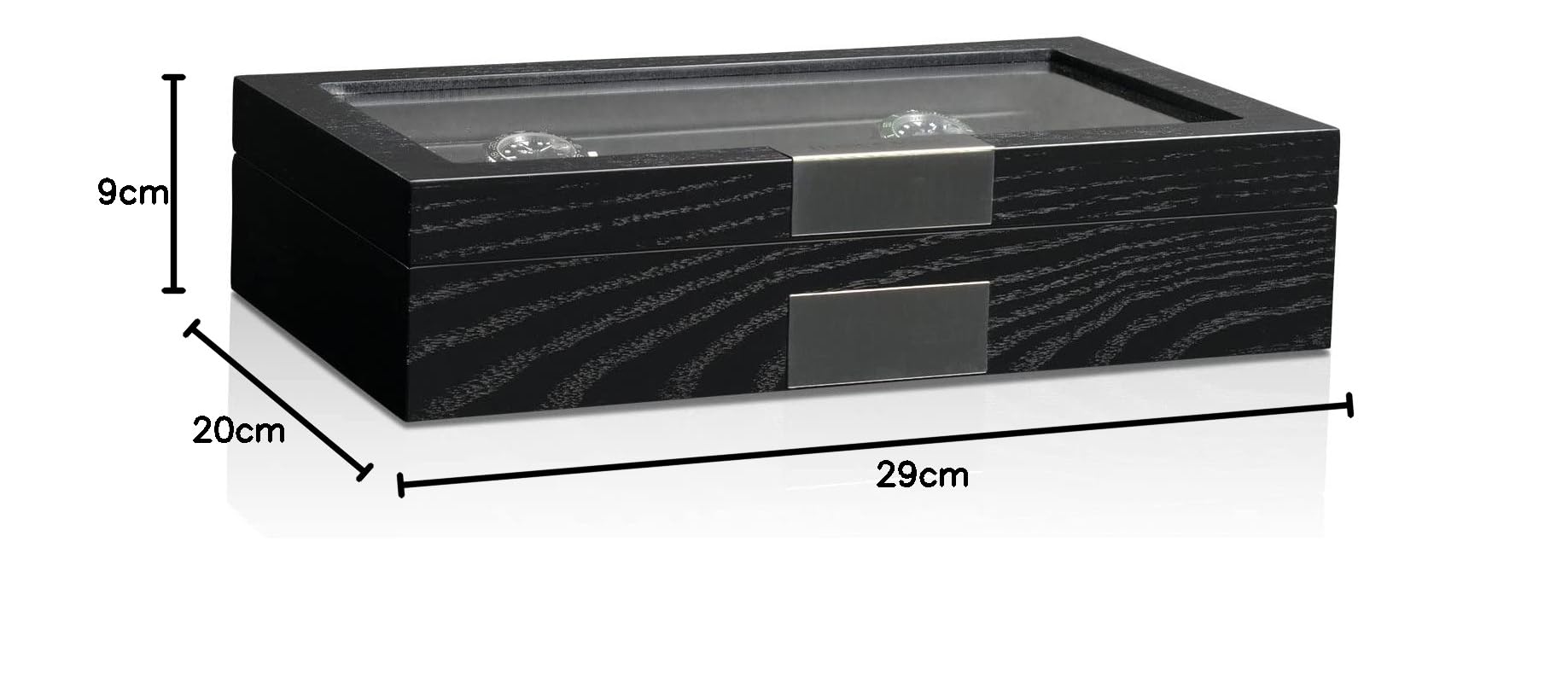 HEISSE & SÖHNE SEIT 1976® Uhrenbox Monteray 8 - Schwarz