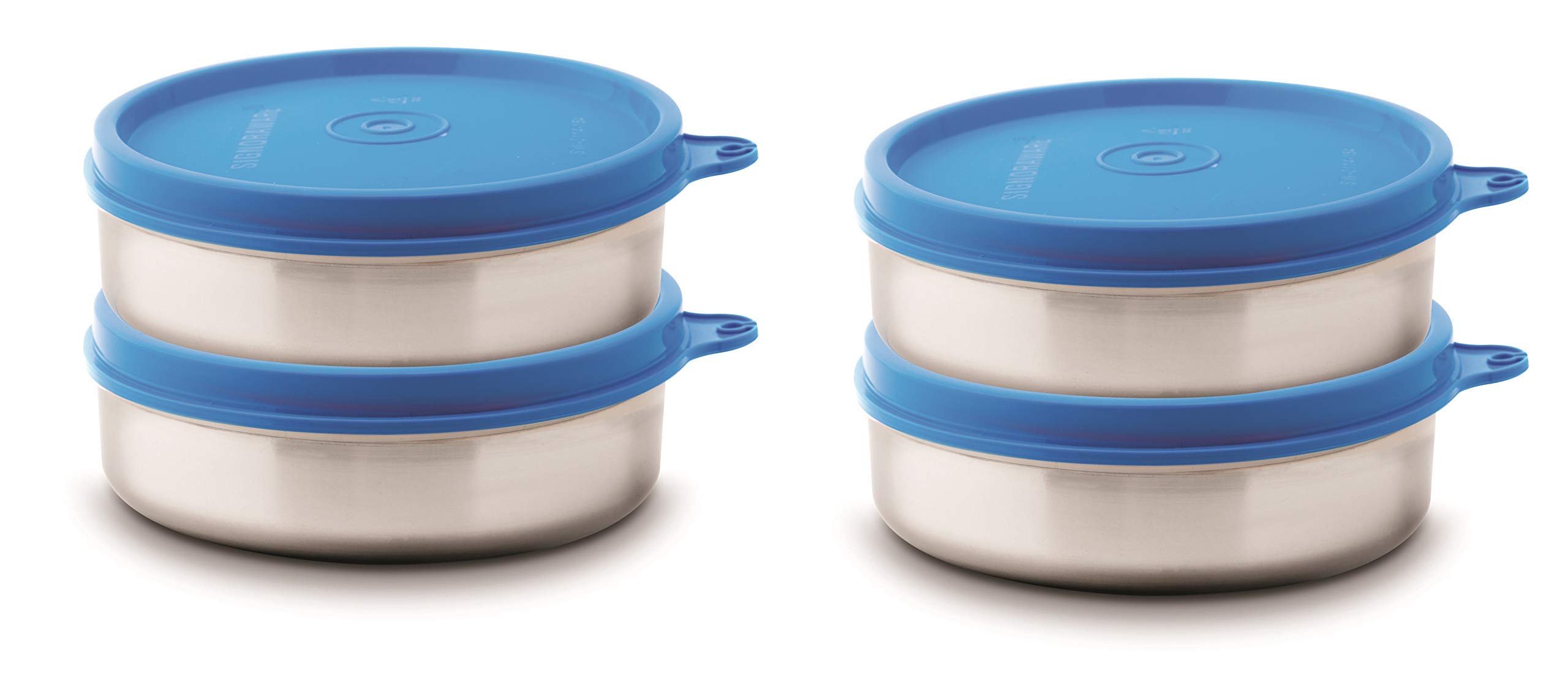 Signoraware Stainless Steel Mini Mate Container, 60 ml Each, Blue, Set of 4 (B07PXTDVJ1) Amazon Price History, Amazon Price Tracker