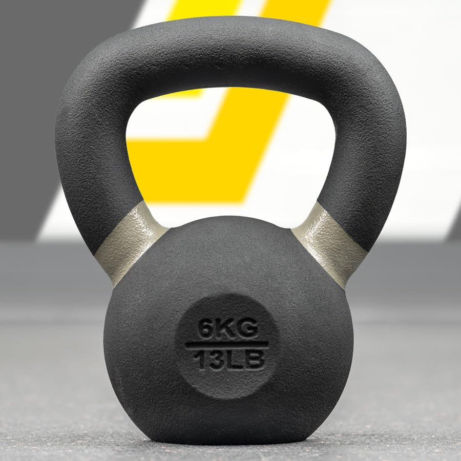 METIS Pro Cast Iron Kettlebells | Improve Your Strength Training with Premium-Quality Weights – Choose from Various Sizes [4-48kg] and 2 Set Options (6kg)