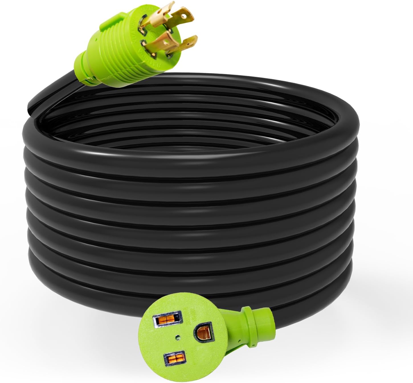 Welder Adapter Cord, L14-30P Twist-Lock Male to 6-50R Female, 4 Prong 30 Amp to 3 Prong 50 Amp Generator to Welder Adapter Power Cord, 10 AWG Heavy Duty,ETL Listed (15ft)