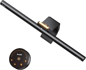 Quntis モニターライト スクリーンライト リモコン付き 間接照明モード 集中型 自動調光機能付き 輝度・色温度調整 LED デスクライト アイケア 省スペース 湾曲モニター対応 映り込み軽減 在宅勤務・PC作業 GlowPro