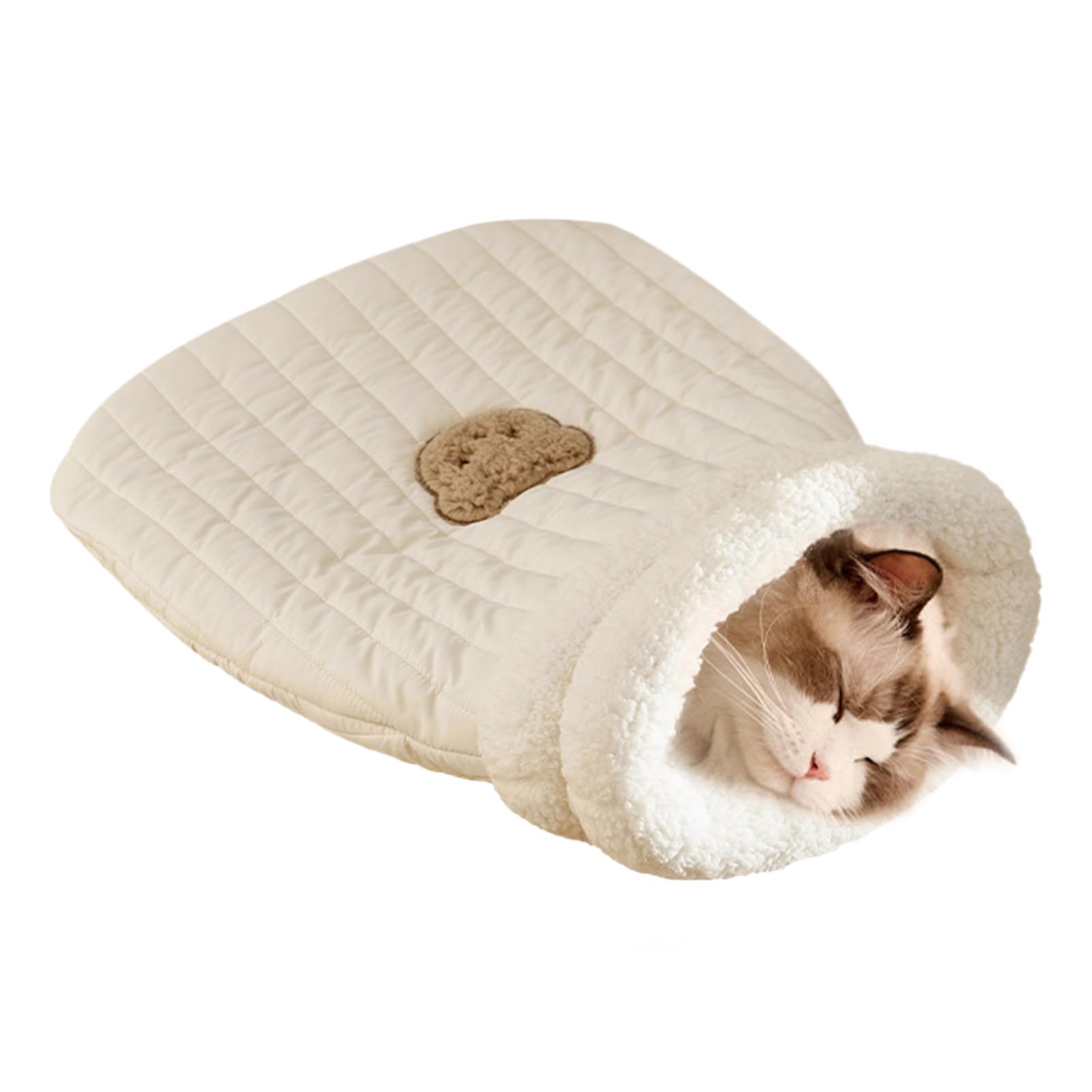 Grotte pour lit de chat design doux et confortable sac peluche