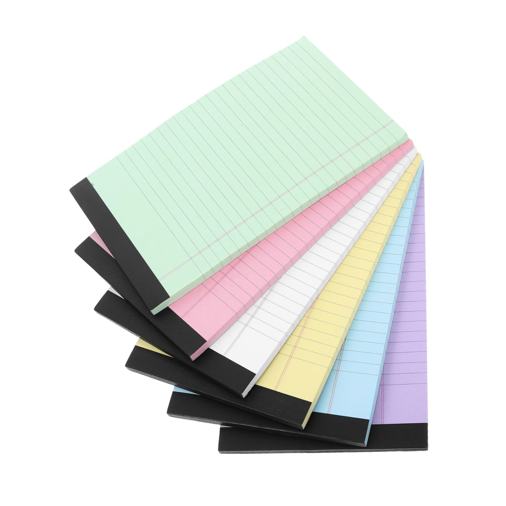 Uonlytech 6pezzi Blocchi di Appunti Righe Colorati da Carta Perforata Spessa Quaderni Righper Ufficio Scuola e Casa Forniture Scolastiche per Ufficio