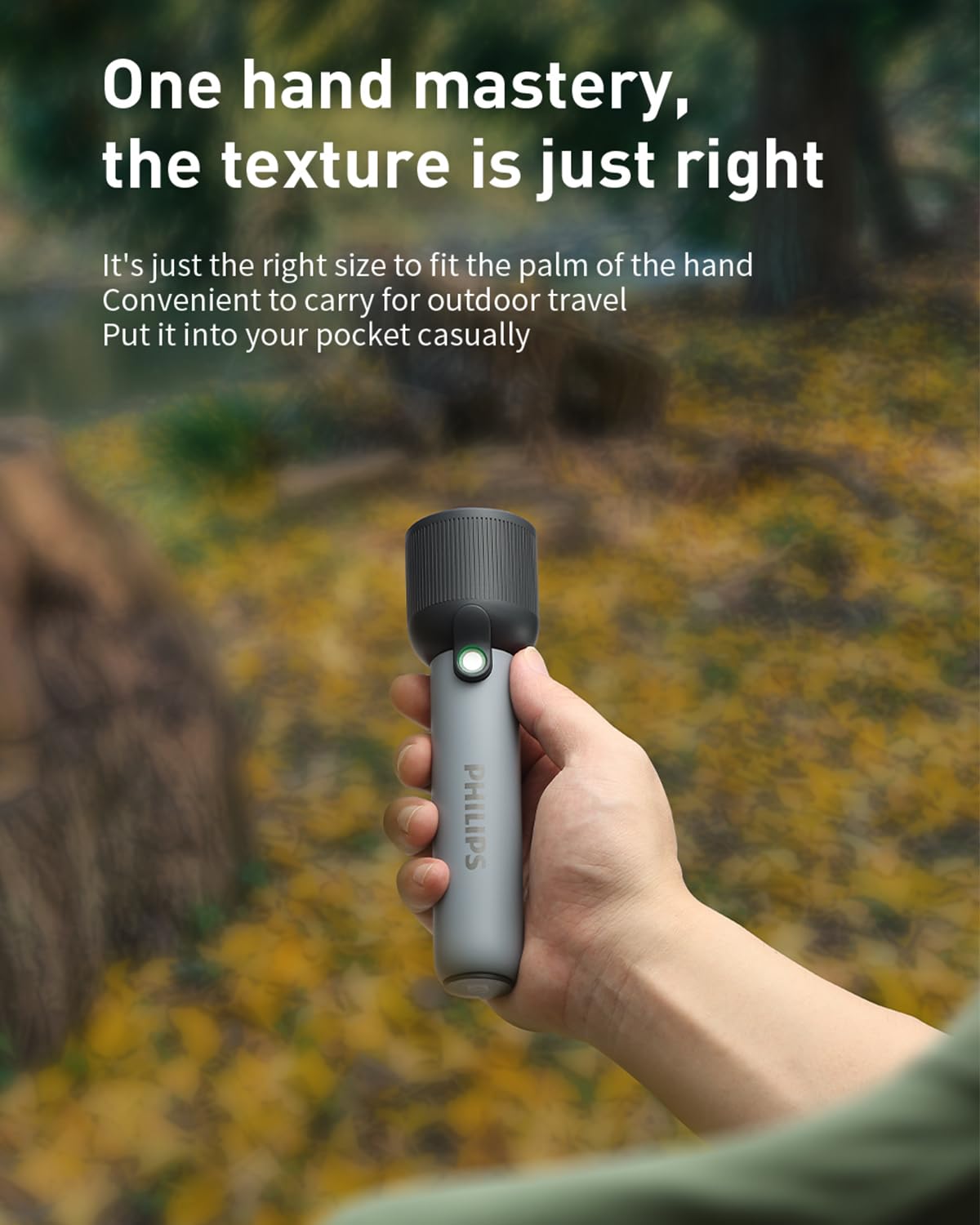 Philips Handheld Torch Light - Rechargeable & Bright -4