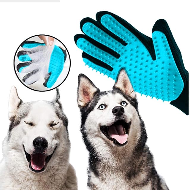 Foto 6 de 6 de Premium Magic Brush - Guante para el cuidado del pelo de perros, gatos y caballos, práctico accesorio…