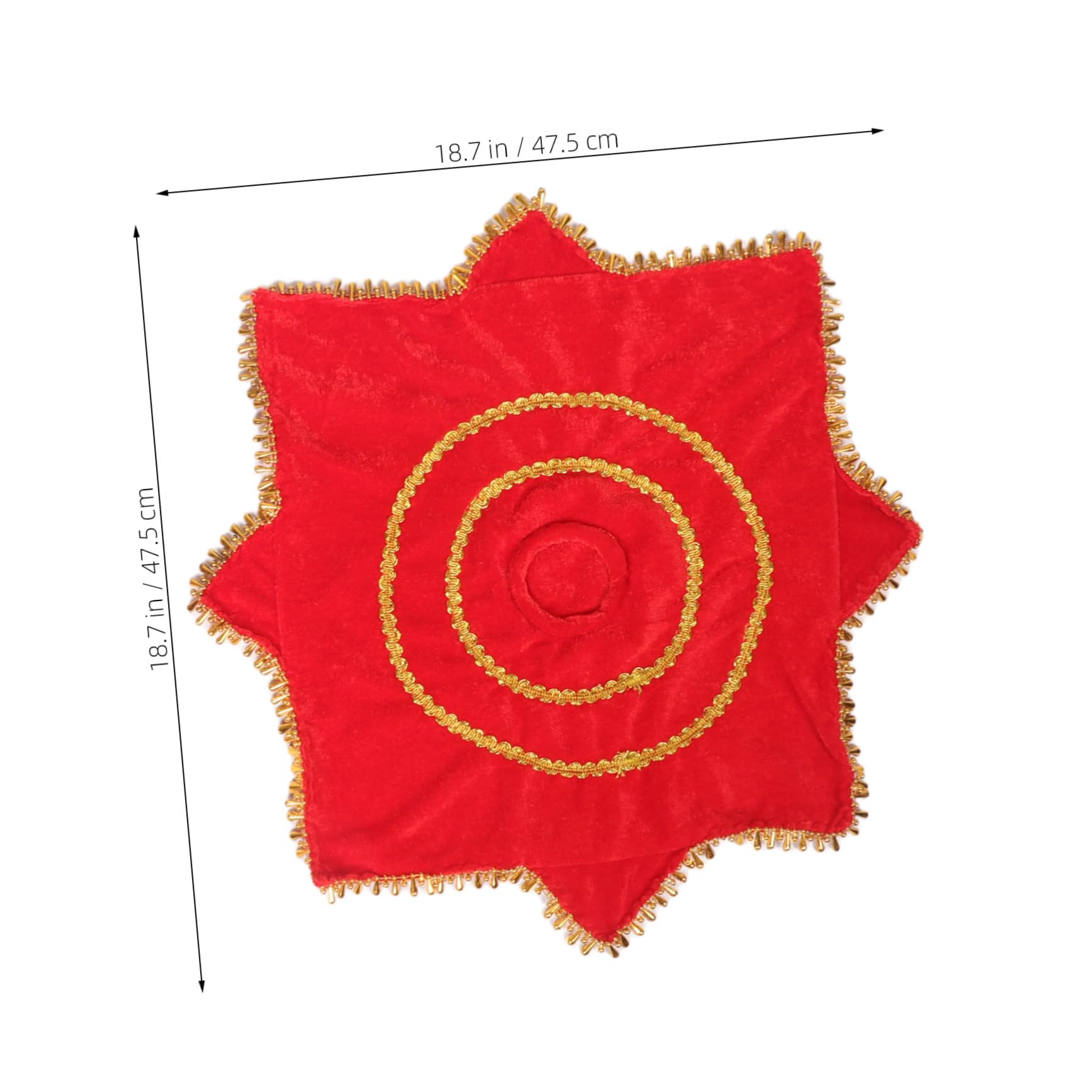 COLLBATH Velvet Dance Handkerchief Large Square Bandanas Traditional Paisley Pattern Perfect for Dance Events