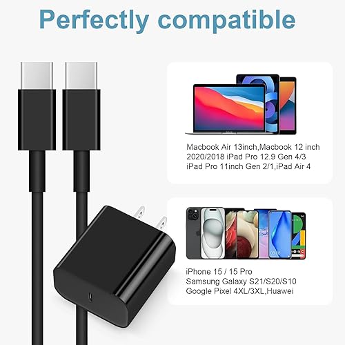 Miniatura 6 de PRO 5ft USB-C Cable Compatible with Your Xiaomi 12S Ultra Hi Powered Cable (Black 1.5M)
