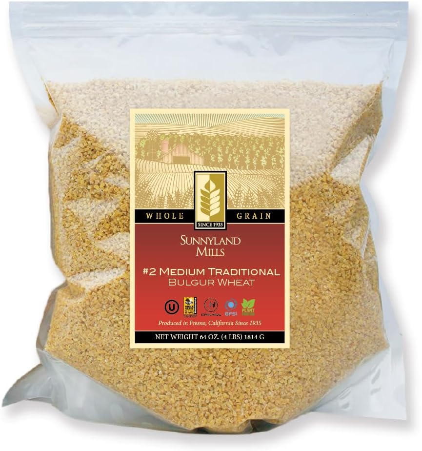 #2 Medium Traditional Bulgur Wheat, 4lbs (2 pack)