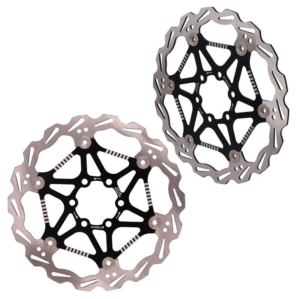 Frein à Disque de vélo VTT 160mm 180mm Rotor de vélo de Montagne, Distance du Trou en Alliage d'acier Inoxydable: 44mm avec 12 vis