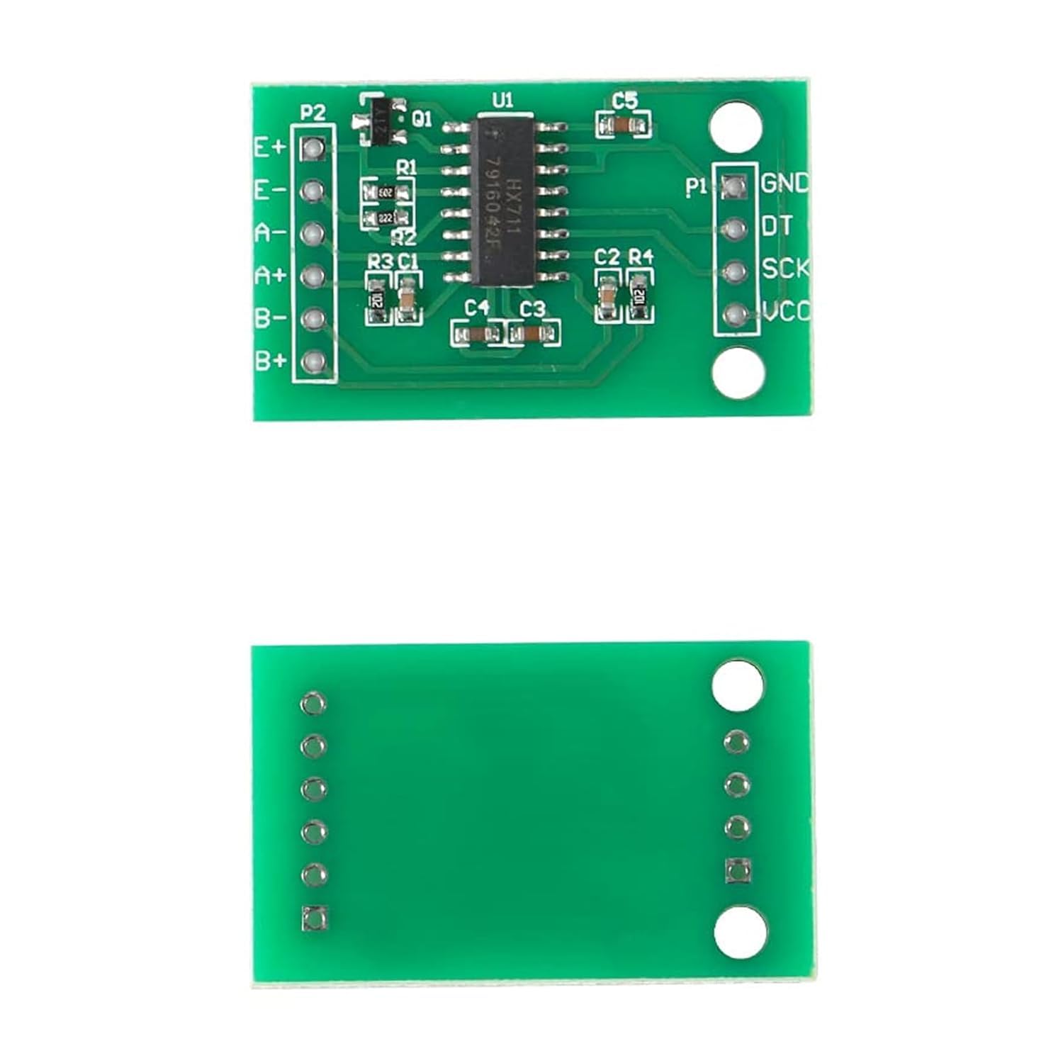 2 Pezzi Sensori di Peso da 5/10/20kg, Bilance Digitali, Sensori di Peso + 2 Pezzi Modulo Sensore di Peso HX711 per Microcontrollore Arduino DIY (5KG)