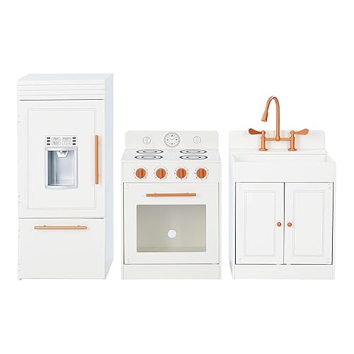 Miniatura 8 de Teamson Kids Little Chef Paris - Cocina moderna para jugar en color blanco y oro rosa
