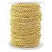 CleverDelights Curb Chain Spool - 3x5mm Link - Gold Color - 30 Feet - Bulk Jewelry Chain Roll