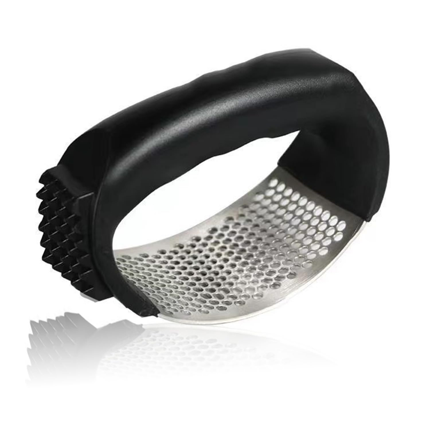 Stainless Steel Garlic Press, Garlic Press Rocker Crusher Masher,Garlic Smasher, Portable Manual Heavy Duty Garlic Mincer, Garlic Chopper (1Pack)