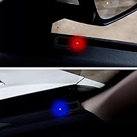 Vista 4 de Shudyear Alarma simulada de energía solar para automóvil, nuevo modelo, más brillante y claro, luz LED antirrobo intermitente de seguridad lámpara
