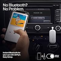 Vista 5 de Twelve South AirFly Pro Adaptador transmisor/receptor inalámbrico Bluetooth para 2 auriculares, uso compartido de audio, compatible con conector