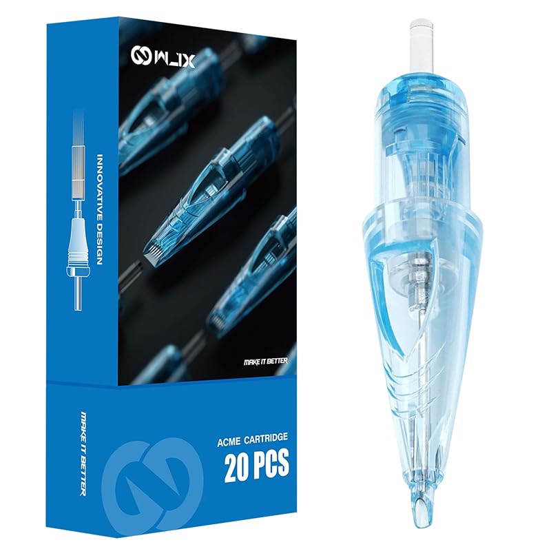 Agulhas descartáveis para tatuagem WJX 1203RL Round Liner MAST TATTOO — Pacote com 20 unidades