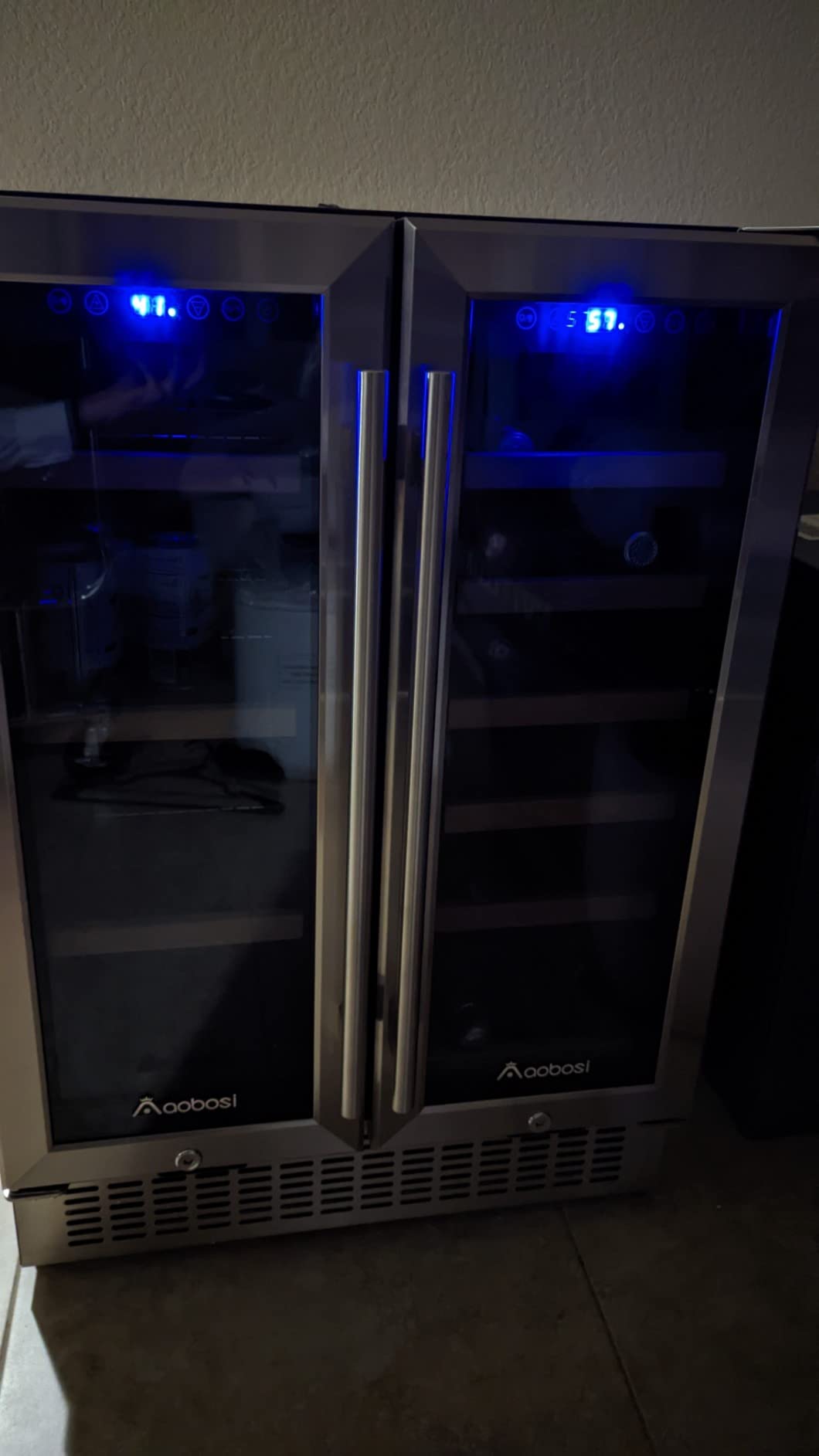 54/mo Finance AAOBOSI 15 Inch Wine Cooler Refrigerator, 【Upgraded