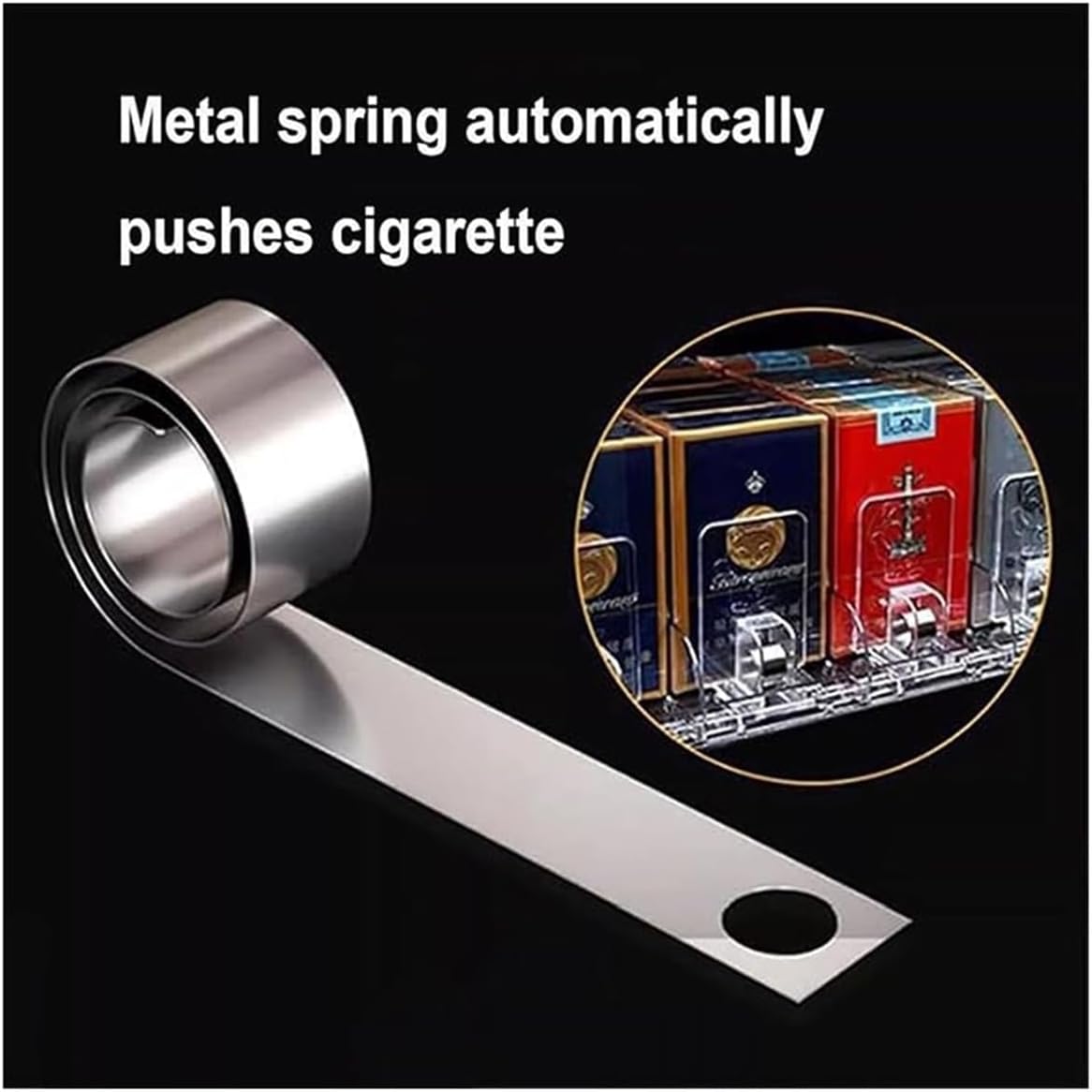 Automatic Cigarette Display Rack, Acrylic Cigarette Pusher Cabinet, Wall/Counters Retail Shelves, 33x29x28cm Convenience Store Candy & Cigarette Organizer