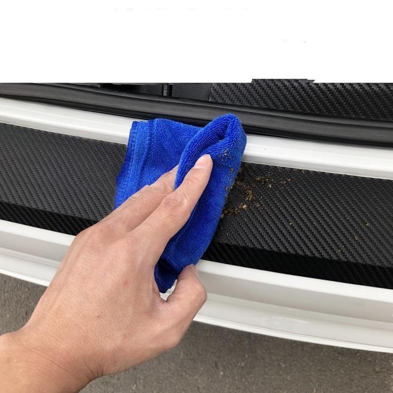 Protezione Paraurti Posteriore Per Fiat 500/500C/500L/500X - Nera In Fibra Carbonio, Anti Graffi - Foto 2