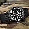 Infantry Mens Military Watch Analogue Causal Black Waterproof Wrist Watches for Men Army Tactical Field Work 12/24 Hour Outdoor Sport Wristwatch with Nylon Strap #2