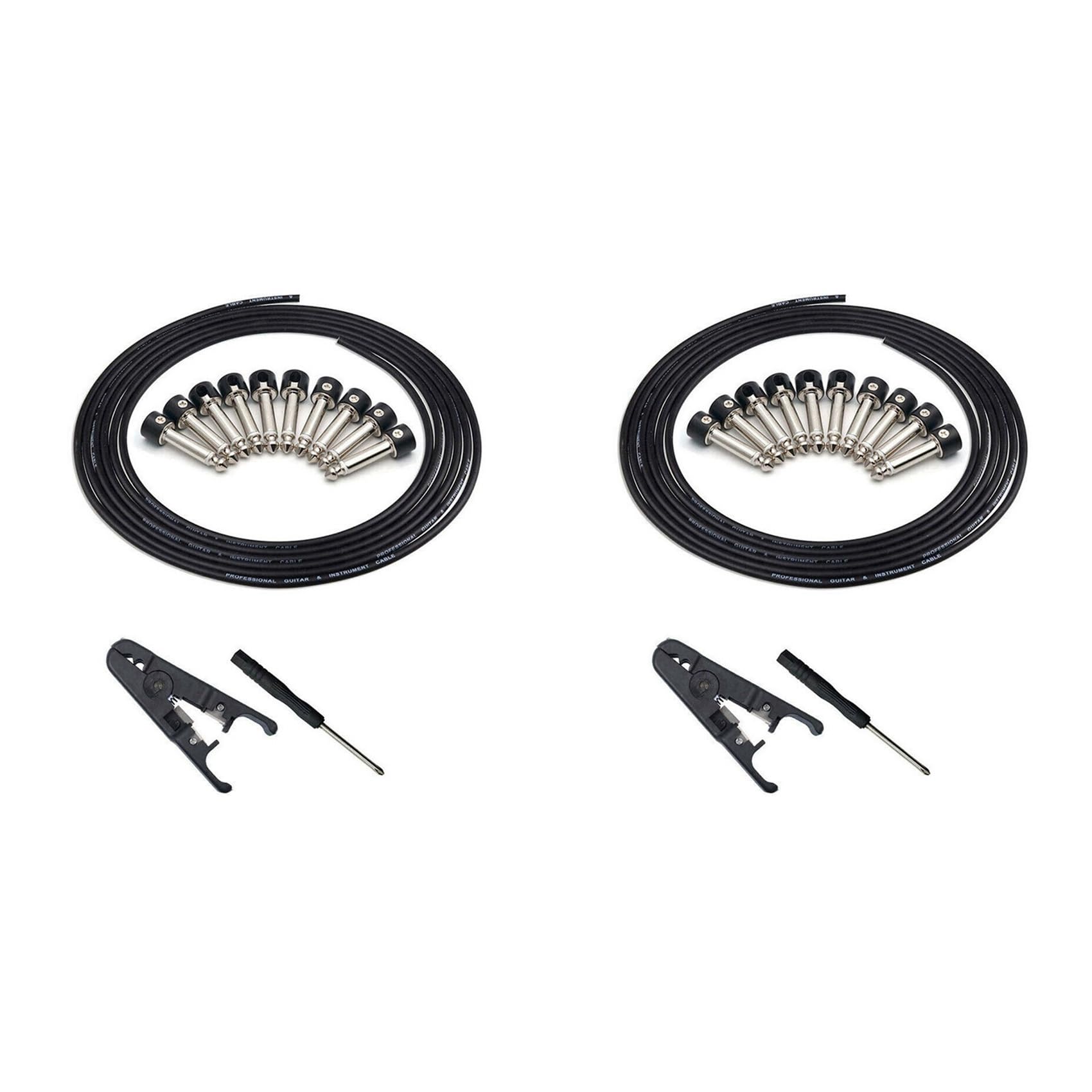 Kit de câble de patch de guitare DIY avec 2 connecteurs sans soudure - 8