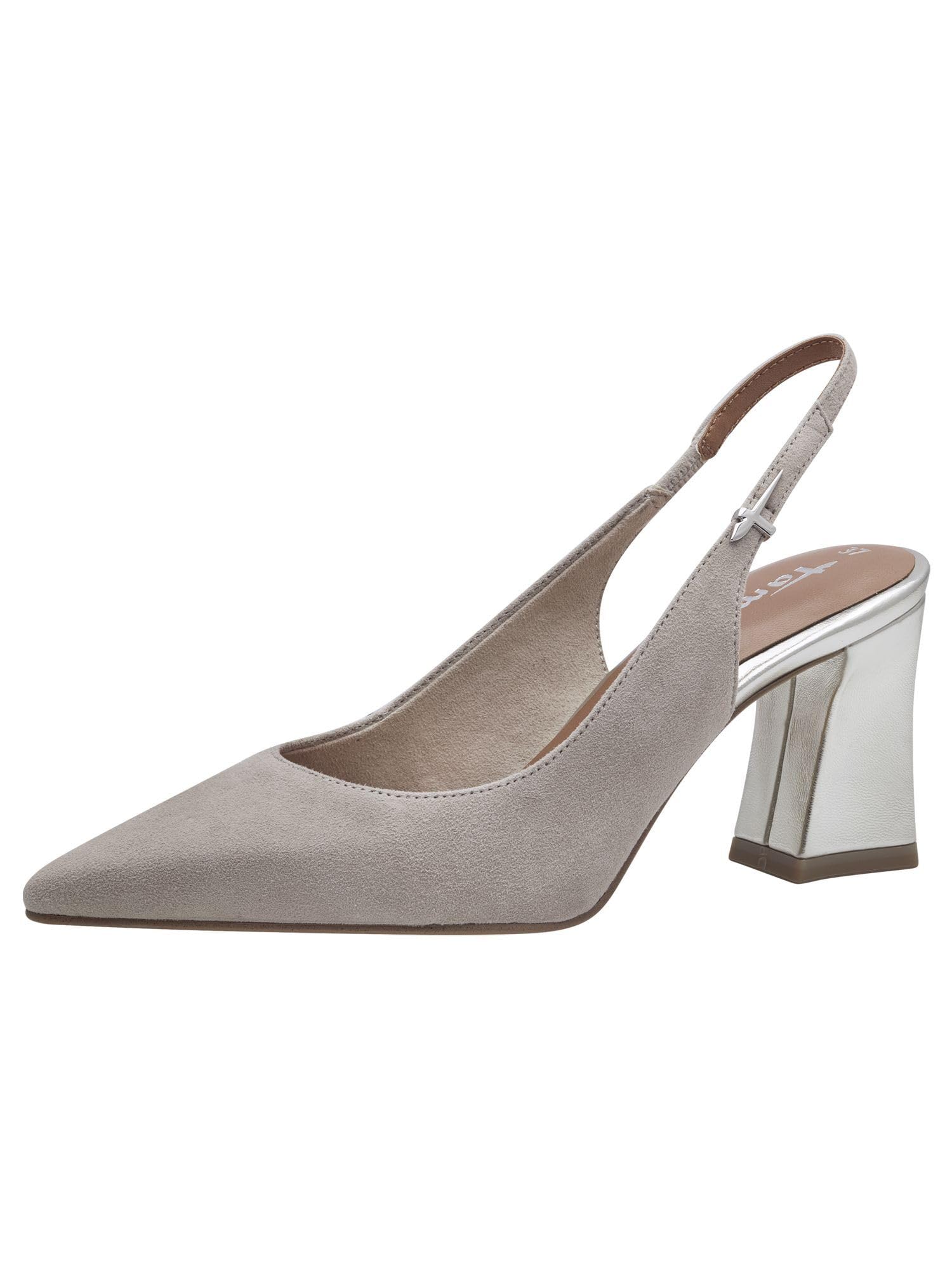 Tamaris Women's Damen 1-29633-44 Pumps, Grey, 3.5 UK