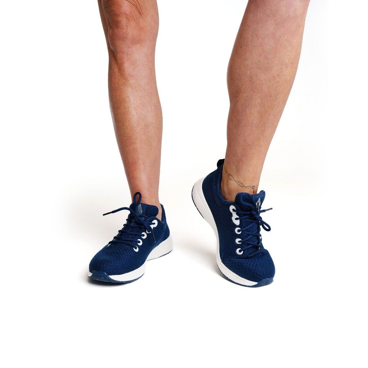 Green Steps Navy Arch Support buty sportowe na co dzień wykonane z trwałych materiałów. Wygodne i wspierające, aby pomóc złagodzić ból stóp. UK 5/EU 38