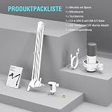 FIFINE K688CTW White Podcast Microphone Kit - 9