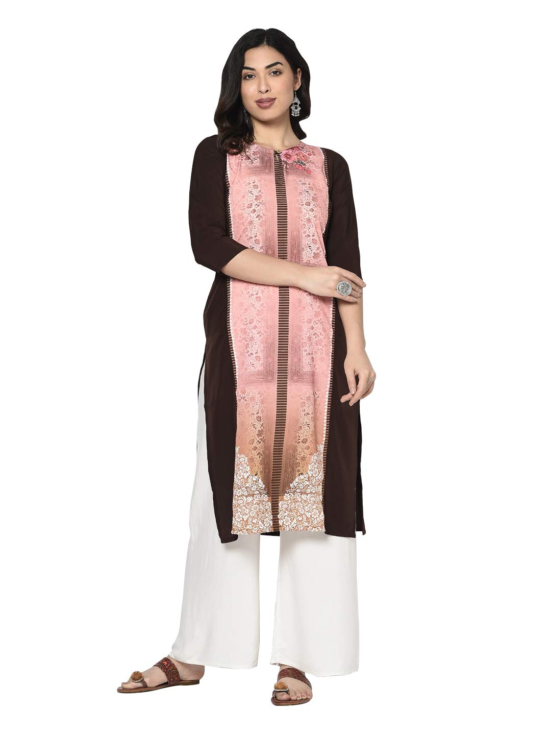 Avah Women's Crepe Regular Kurta