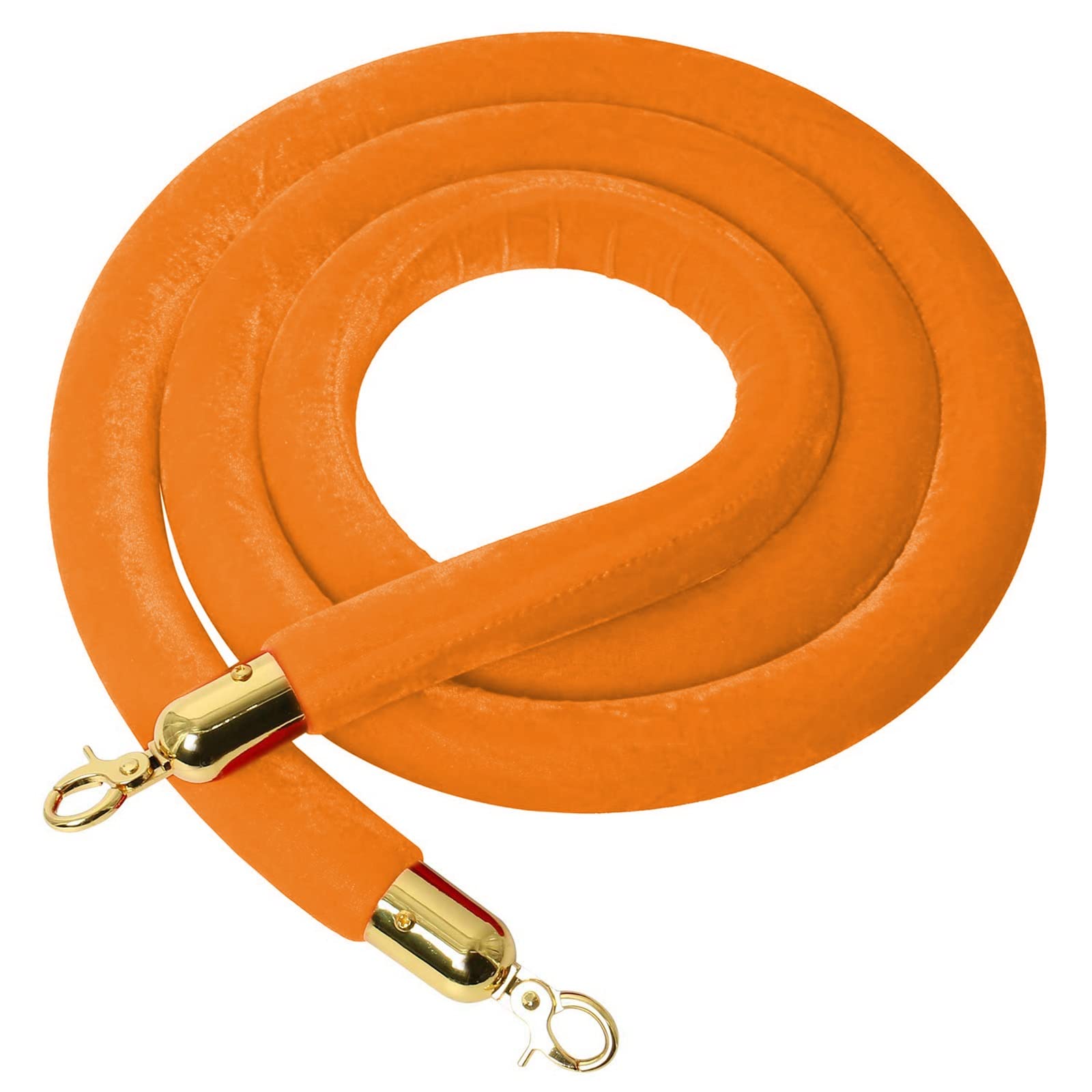 AUNANGLJSCS Rope barriers, Optional Barrier for Crowd Control, Hanging Stanchion Queue Barriers Cord, Movie TheatersGrand Openings Use(Orange,Length 0.9M/3Ft/36In)
