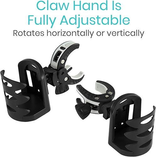 Miniatura 8 de Vive Portavasos para andador, silla de ruedas, accesorios, cochecito, adultos, bicicleta, barco, escritorio, scooter de movilidad, rodillo, silla de