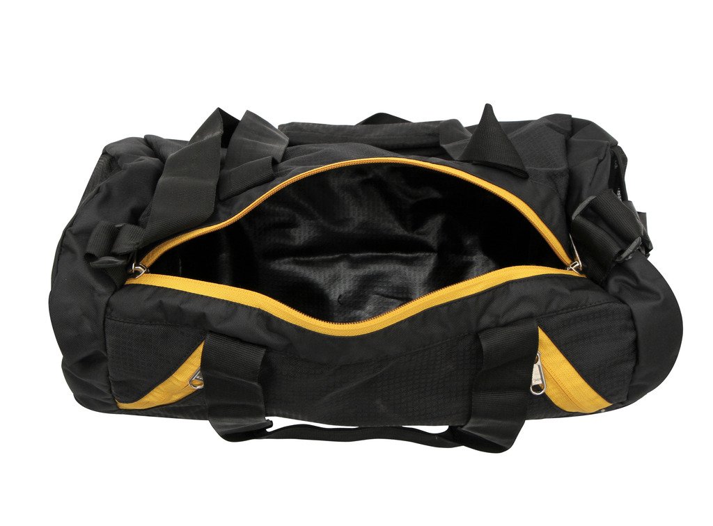Nivia Beast Gym Bag, Unisex Gym Bags, Shoulder Bag for Men & Women with Separate Shoes Compartment, Fitness Bag,Sports Kit Junior (Black-Yellow),Capacity-12 litres 2