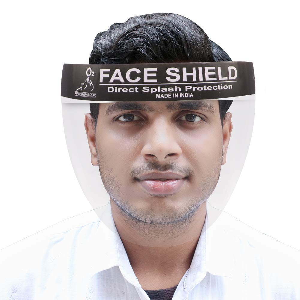 Zureni O2 ORO201 2000 Micron Reusable Face Shield Unbreakable Full Face Cover Protection Shield Transparent Safety Visor for Front Line Warriors (1 PC) (B08CDGXKNX) Amazon Price History, Amazon Price Tracker
