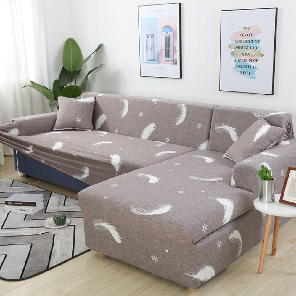 Housse de canapé d'angle en tissu élastique premium color22 de salon