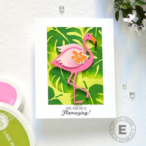 Miniatura 4 de Flock Star Flamingo de Julie Ebersole, Essentials by Ellen Stamp & Die Combo, diseño de tarjeta interactiva, sentimientos humorísticos
