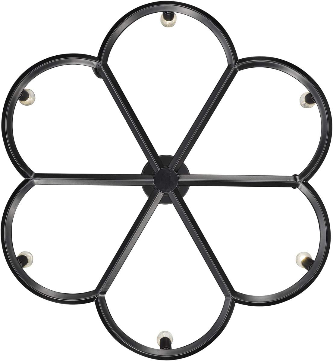 Golden Lighting 0526-6 BLK Celta Chandelier, Matte Black