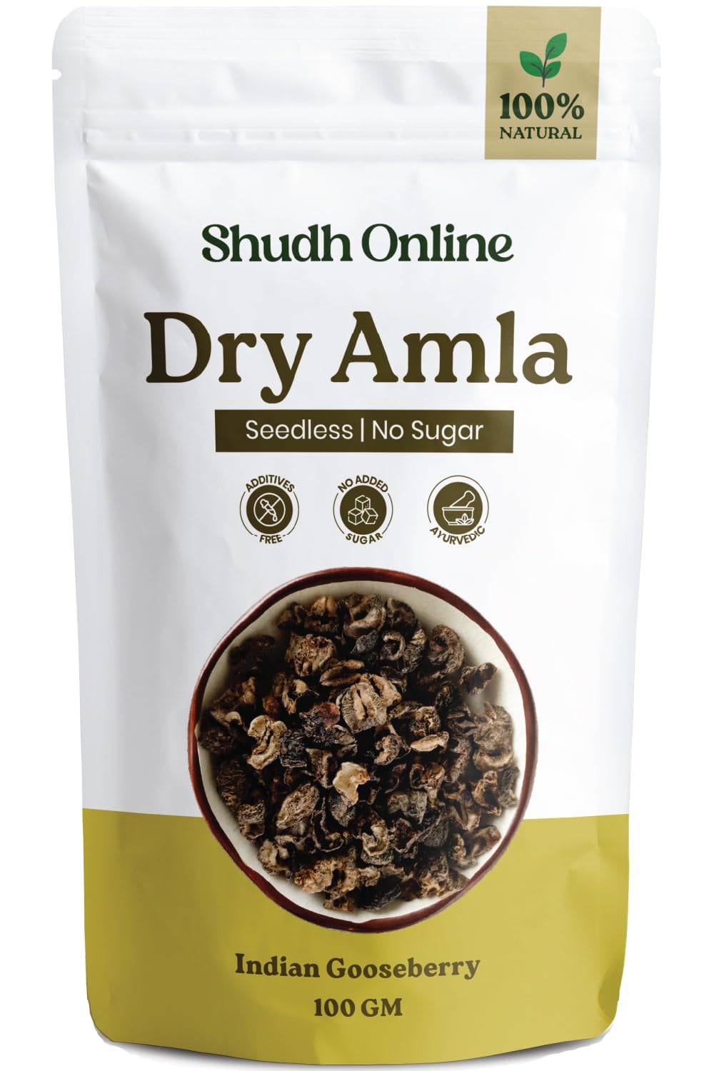 Shudh Online Dry Amla Pieces - Hair growth, Eating (100 grams) (Saboot, No salt, Fruit), Sukha Awla, Aavla Sabut, Dry Gooseberry, Usirikaya dried-image-16