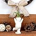 NW Wholesaler 3.25 Inch White Ceramic Happy Person Shaped Planter for Air Plants - (Air Plant Holder only) - Table Top Display Vases and Planters for Air Plants and Other Mini Plants