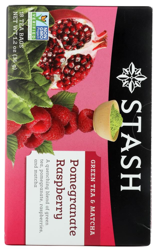 Stash Green Tea with Matcha Pomegranate Raspberry - 18 Tea Bags Pack of 2 — view 3