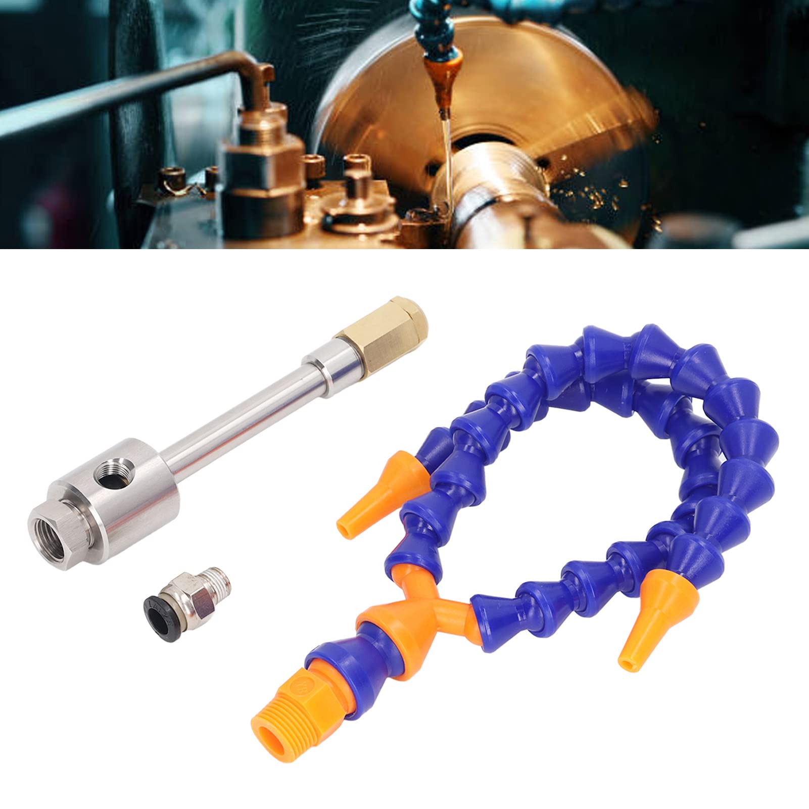 Juego de refrigeración por aire frío, tubo de vórtice de acero inoxidable, conector de manguera FLEXIBLE para trabajadores de soldadura