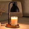 SOKCVSEA Candle Warmer Lamp Timer Height Adjustable, Birthday Gifts for Women Mom Gifts, House Warming Gifts New Home Decor, Wax Melt with 2 Bulbs Blacks