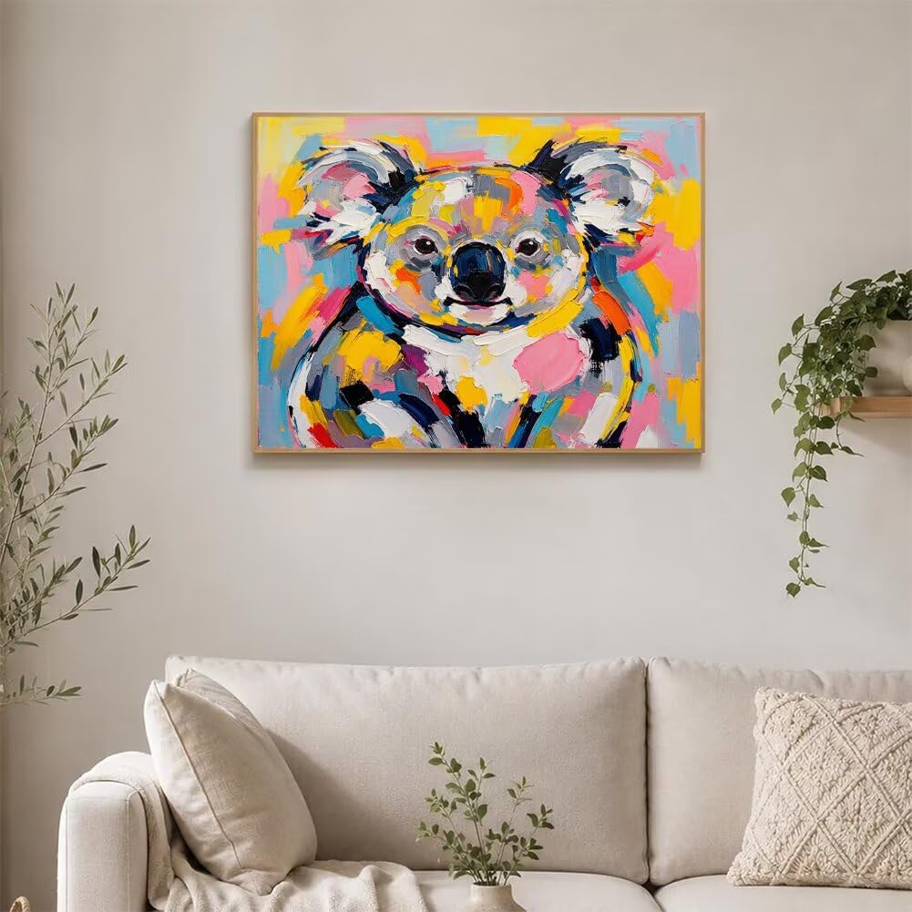 5D Diamond Painting Kit Completo Koala Quadri con Perline 120x90cm J-Y2567